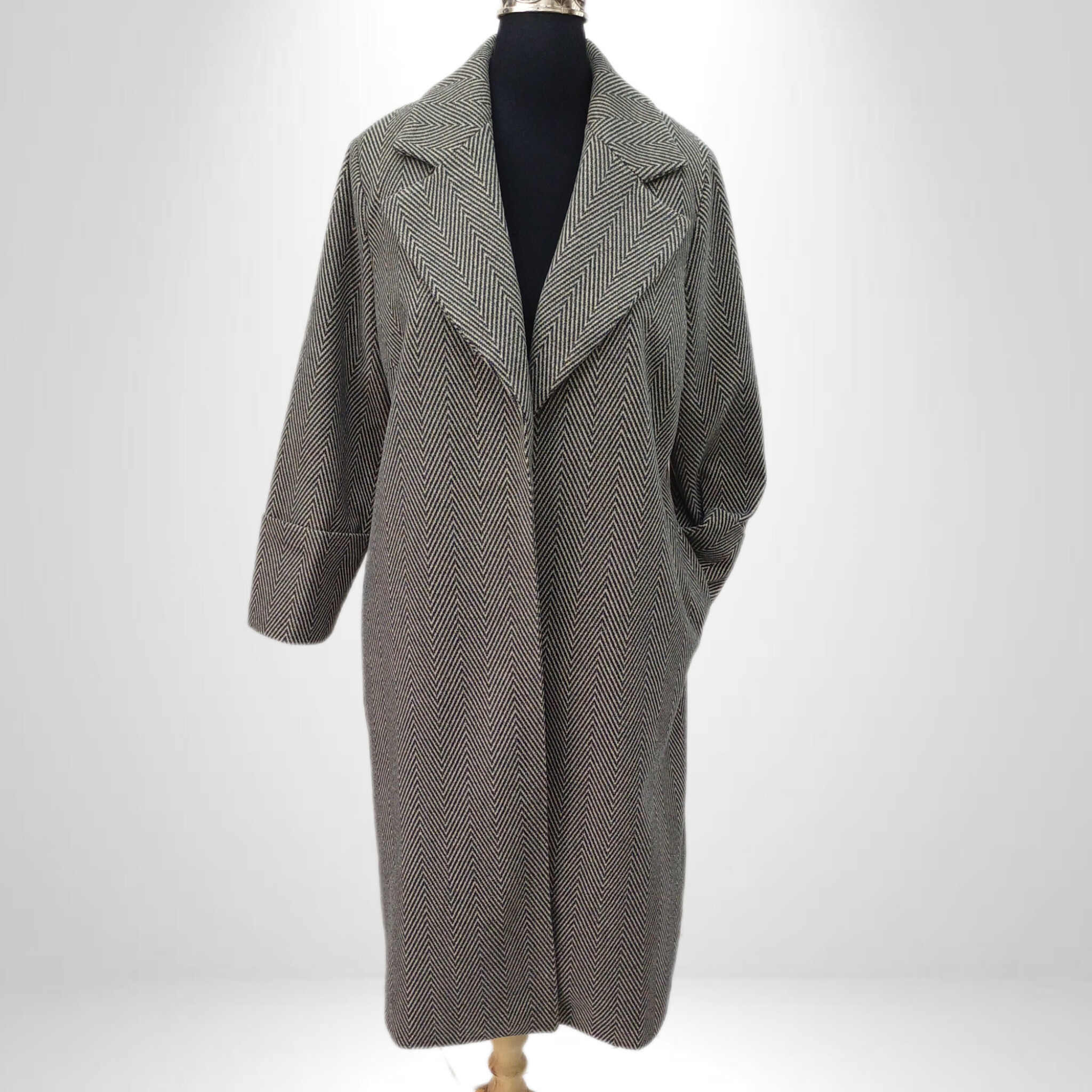 پالتو یقه انگلیسی بلند