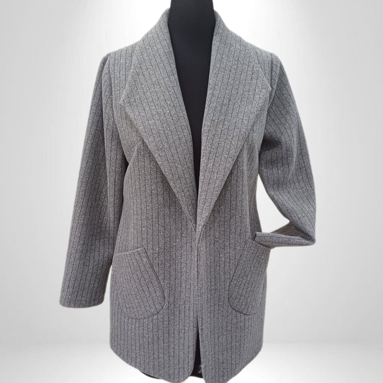 کت فوتر زنانه Reyhaneh مدل دیپلمات بافت (۴ رنگ) قد ۷۶ سانت